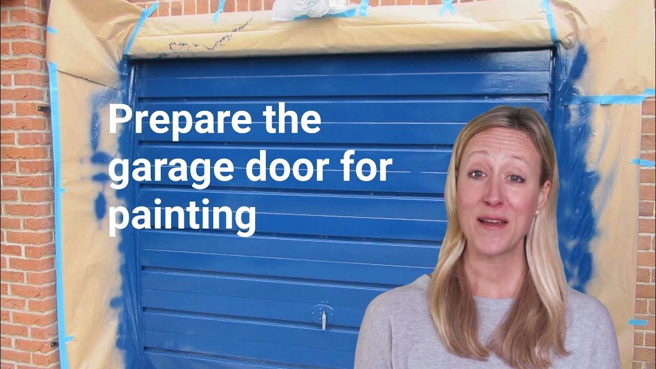 How to paint a metal garage door YouTube