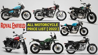 Royal Enfield All Bikes Price List 2022 | Mileage | Top Speed | All Model Price Hike | On Road Price