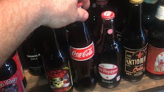 soda pop in GLASS bottles (great concept AGAIN!!) coca-cola dr pepper rc cola