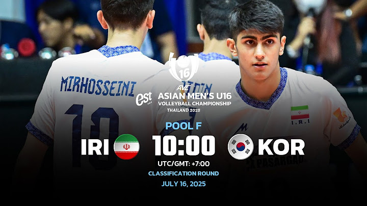 IRI VS KOR I CLASSIFICATION ROUND I 2ND ASIAN MEN'S U16