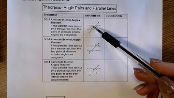 3.2 Angles and Parallel Lines video lesson