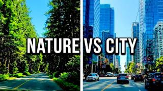 🚗🌆 [4K] How Scenic Is the Vancouver Drive | Lions Gate Bridge, Stanley Park & Downtown