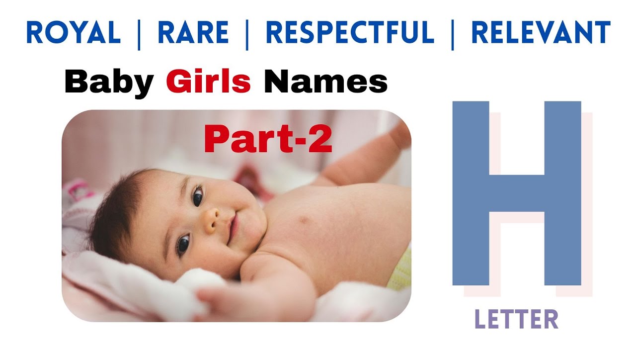 Part 2 I Unique Baby Girl Names Starting With H 💖 | Trending & Meaningful Names 2025