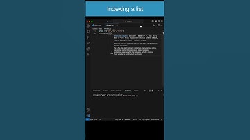 INDEXING a LIST in PYTHON | Tutorial #coding #programming #python #simple