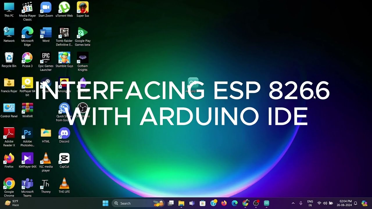 Setup of esp8266 in Arduino IDE || Tamil || Full explanation 