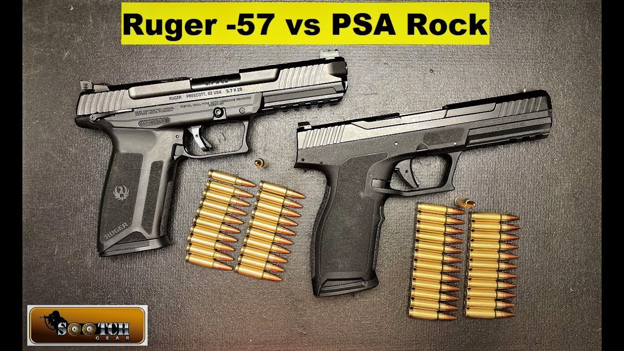 Battle of the 5.7 Pistols: Ruger-57 vs PSA 57 Rock