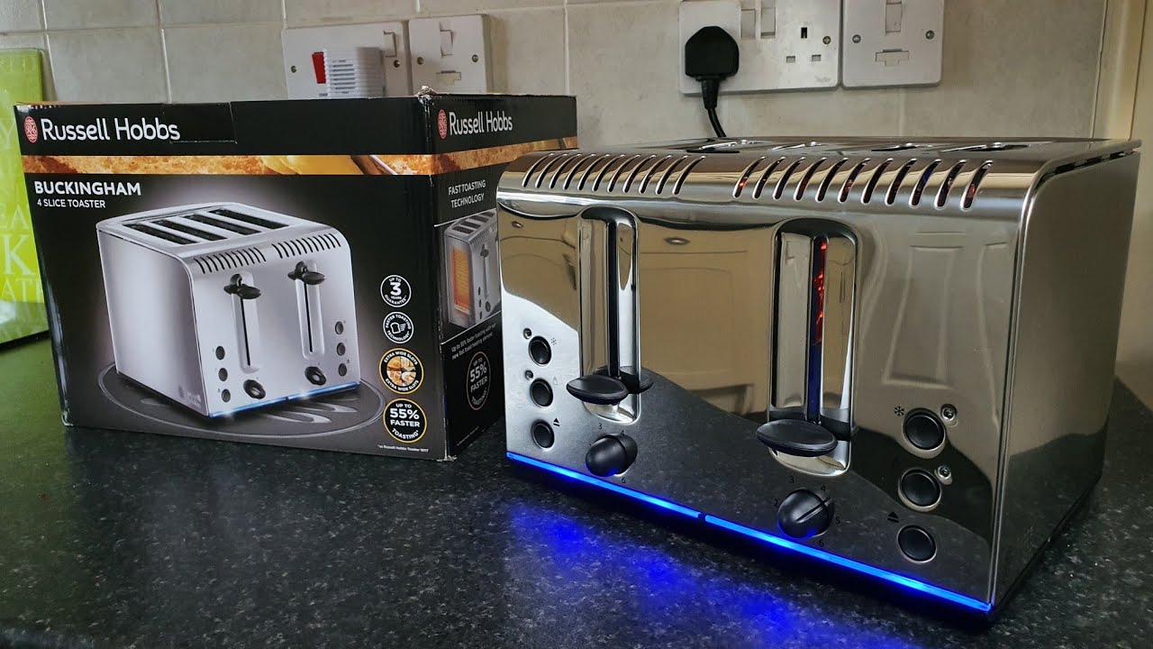 Faster toasting toaster with LED LIGHT strip,Russell Hobbs