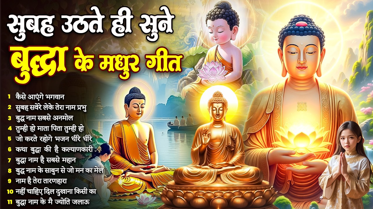 हर घर में कृपा बरसाने वाले भगवान बुद्ध के ये भजन रोज़ सुबह उठते ही सुनें घर में समृद्धि आयेगी#buddha