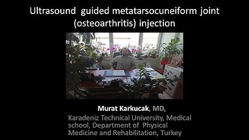 Ultrasound  guided metatarsocuneiform joint (osteoarthritis) injection, by Prof Murat Karkucak MD