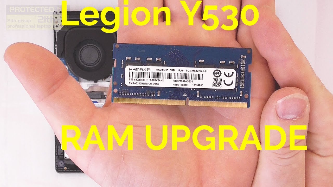 Bigote amplio Discriminatorio HOW TO UPGRADE RAM on LENOVO LEGION Y530, 8GB 16GB or 32GB, REPLACE, REMOVE  - YouTube