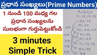 How to remember prime numbers between 1 to 100 || Prime Numbers Tricks || Estudyspot