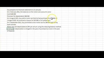 Edexcel IGCSE Accounting 2022 Q17 (Guy) | Depreciation Explained Step-by-Step!