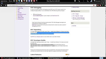 Installation du plugin PHP Eclipse