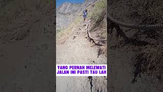 jalan ektrim Rinjani #pendaki #gunungrinjani #jalanektrim #torean