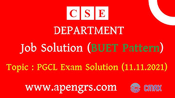 PGCL Sub Assistant Engineer BUET Pattern Question Solution 2021 [Bangla Explanation]  ||  CMAX
