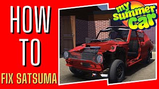 DIRT ON CAR AND WASHING SATSUMA - My Summer Car (Mod) #234