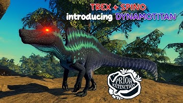 DYNAMOTITAN, REX and SPINOSAURUS combined! Road to monster | Prior Extinction Archipelago Recode