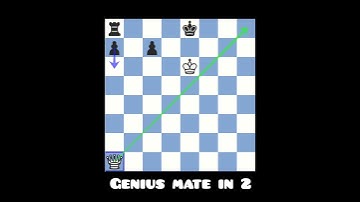 2023 | can you solve  this genius | mate in two move | tricky chess puzzle 🤯#short #shorts  #video ?