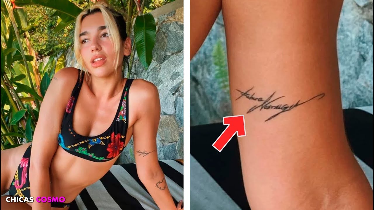 CON ASOMBROSO TATUAJE DUA LIPA PRESENTA EL TITULO DE SU PRÓXIMO ÁLBUM -  YouTube