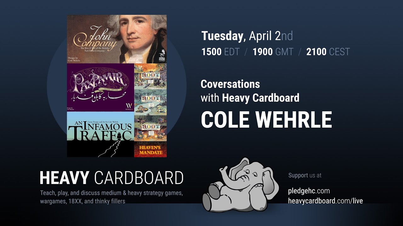 Cole Wehrle revisited - A conversation w/Heavy Cardboard