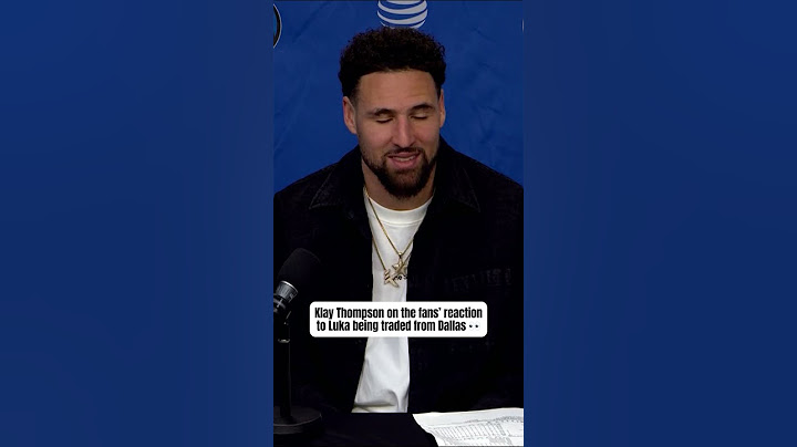 Klay Thompson is unbothered by the Mavs fans' reaction to the Luka trade 😯