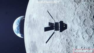 Spectacular Moon Flyby  and re-entry to Earth by Orion Spacecraft - Animation!! - Artemis1
