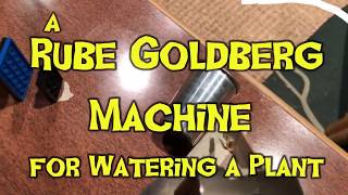 A Rube Goldberg Machine for Watering a Plant