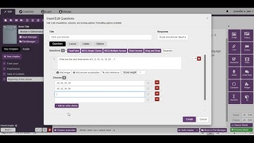 Adding an interactive quiz in Kotobee Author