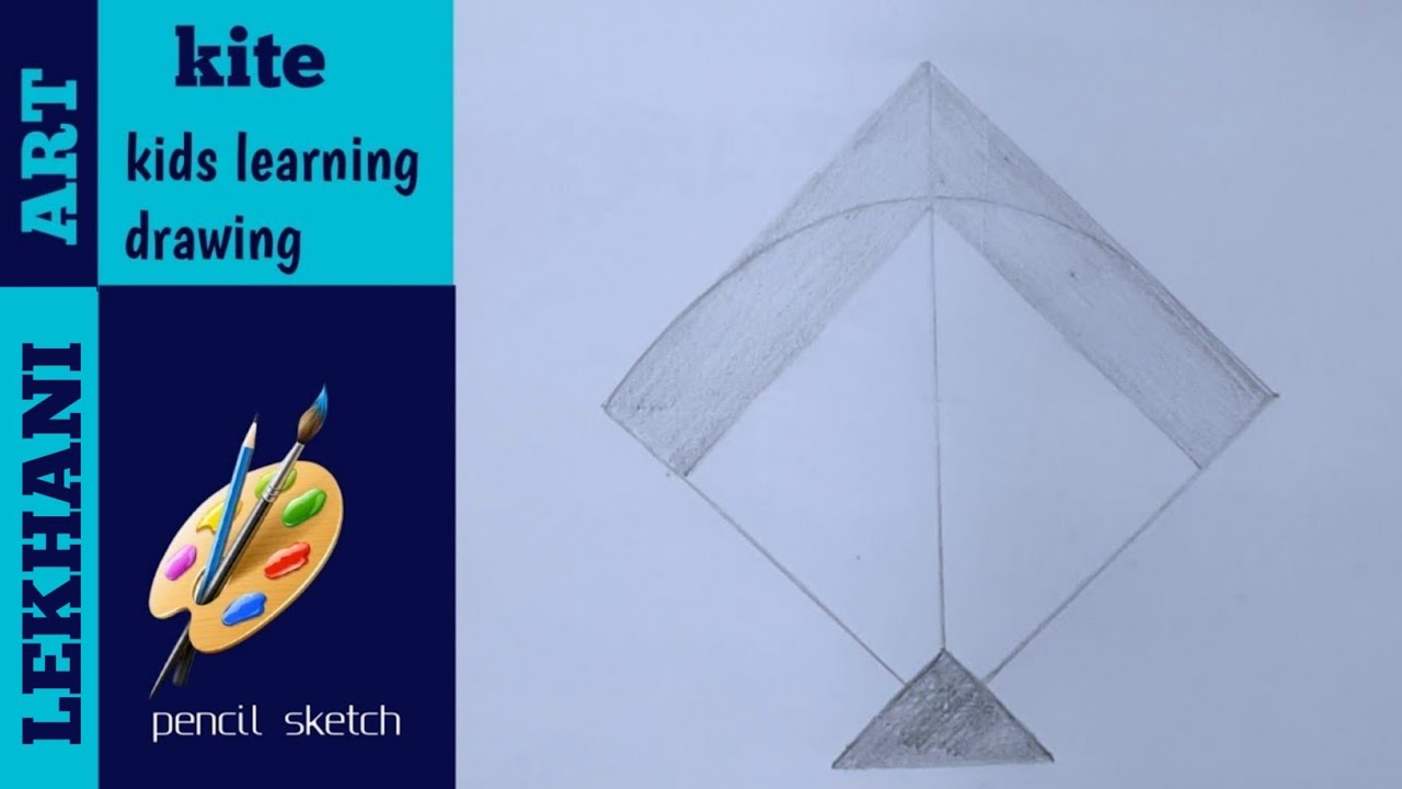 How to Draw a Kite - Really Easy Drawing Tutorial