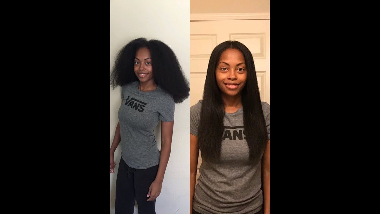 3 Years Natural Watch Me Straighten My Natural Hair YouTube