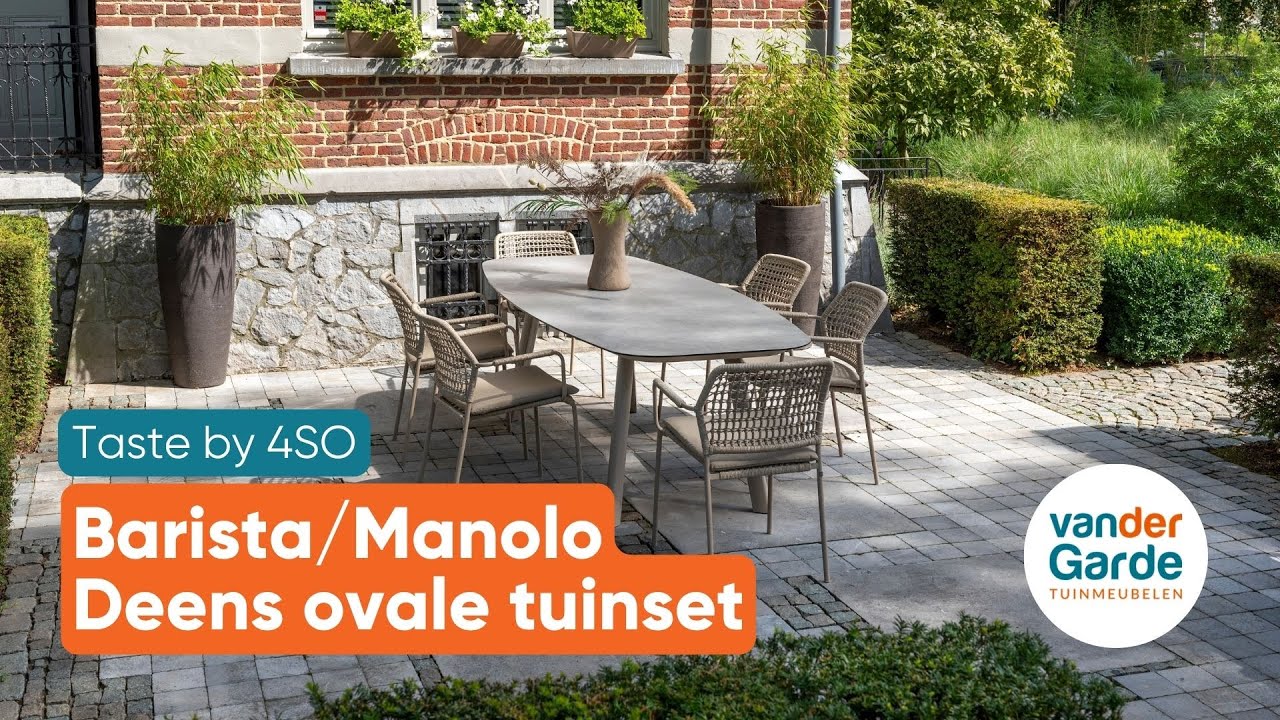 Taste by 4SO Barista/Manolo deens ovale tuinset | Van der Garde Tuinmeubelen