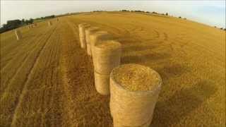 Harvest obstacle course - DJI450 Quadcopter - Naza FPV - Leicestershire UK