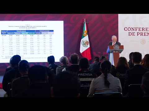 Gobierno de la 4T aumenta ingresos de las familias y reduce la pobreza. Conferencia presidente AMLO