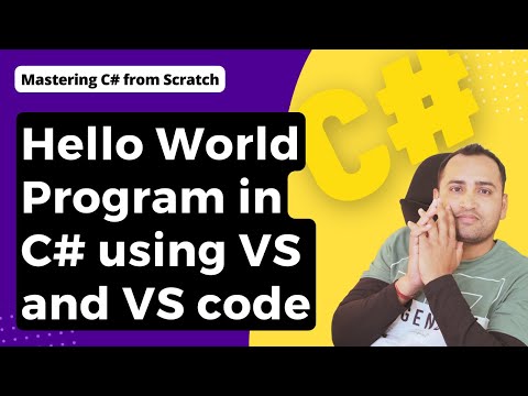 Create first hello world C# program using Visual Studio & CLI | C# Tutorial for Beginners