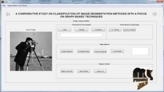 A COMPARATIVE STUDY ON CLASSIFICATION OF IMAGE  SEGMENTATION METHODS ON GRAPH BASED TECHNIQUES