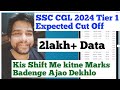 SSC CGL 2024 Tier 1 Expected Cut Off, SSC CGL 2024 Pre Expected Cut Off, CGL 2024 Cut Off ShiftWise