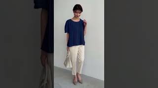 aquagarage  /サイドボタンスティックパンツ #aquagarage#アクアガレージ#ladies#レディース#カジュアル#コーディネート#shorts#パンツ#pants#ボトムス