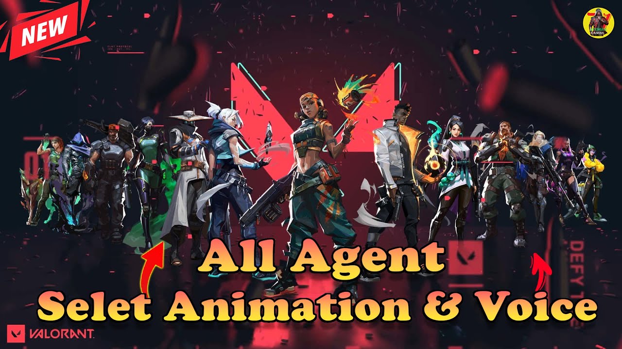 Valorant All Agent Selet Animations, Voice & Match Start Voceline ...