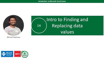 14. Intro to Find and Replace