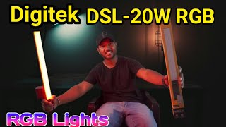 Digitek Portable RGB LED (DSL-20W RGB) | For YouTube Studio And Videography