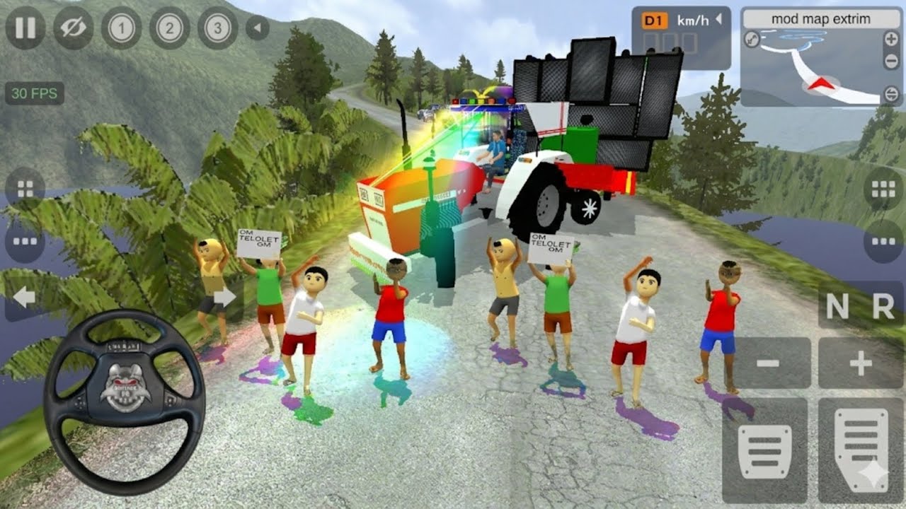 Big DJ tractor game,, loading DJ tractor gameplay,, Bus simulator Indonesia , trending DJ song 