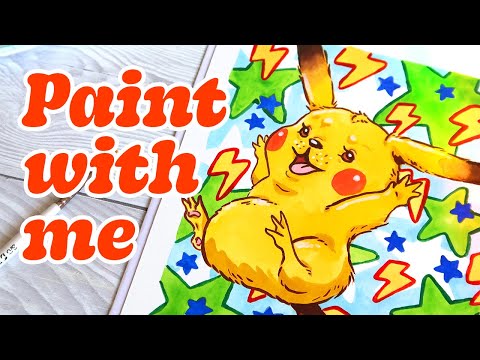 💕 Painting Pikachu ✨ Chatty Paint with Me 🌸