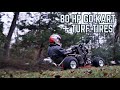 900cc Ducati Kart gets Off Road Tires! 30 FOOT ROOSTER TAILS!