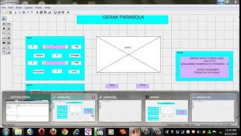 Tutorial gerak parabola dengan slider matlab oleh : Winona Artia Husaini Lubis MSP