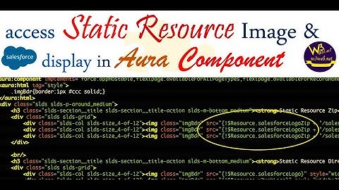 How do you display an image from static resources in Aura component?