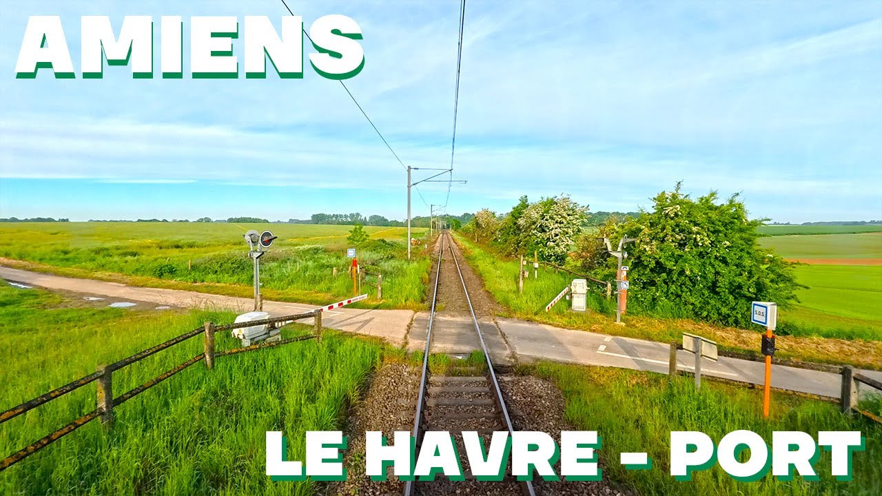 Voyage en cabine, AMIENS - LE HAVRE, via la VOIE UNIQUE Montérolier - Motteville