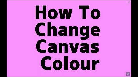 How To Change Canvas Colour - Artflow Tutorial For Beginners