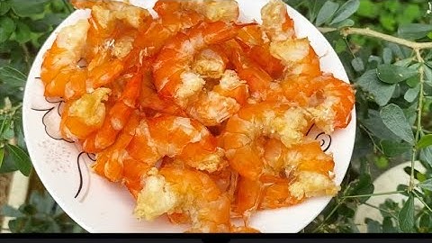 TÔM KHÔ/ cách làm tôm khô bằng nồi chiên không dầu siêu đơn giản