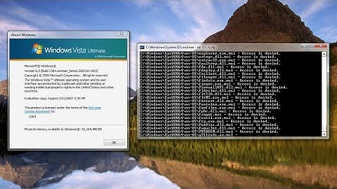 Destroying Windows Vista Build 5384!