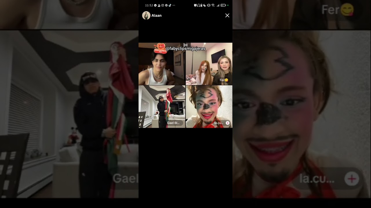 Live nocturno de ayer 15/09/25 de Alan con Gael, Fer, Carol y Cukis parte 1 